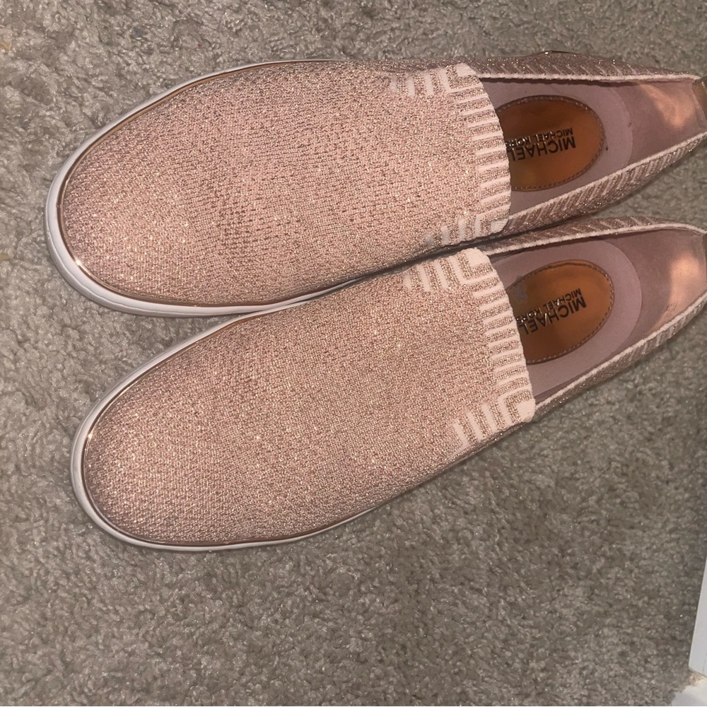 Michael Kors Women's Rose Gold Slip-On Sneakers